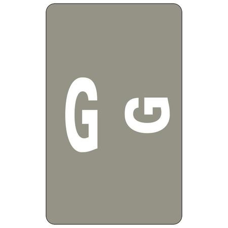 SMEAD Label, Accs, ""G"", Gray, 100Ct Pk SMD67177
